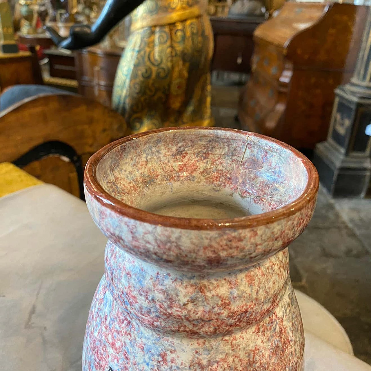 Art Deco vase in ceramic by Bitossi, 30s 1333036