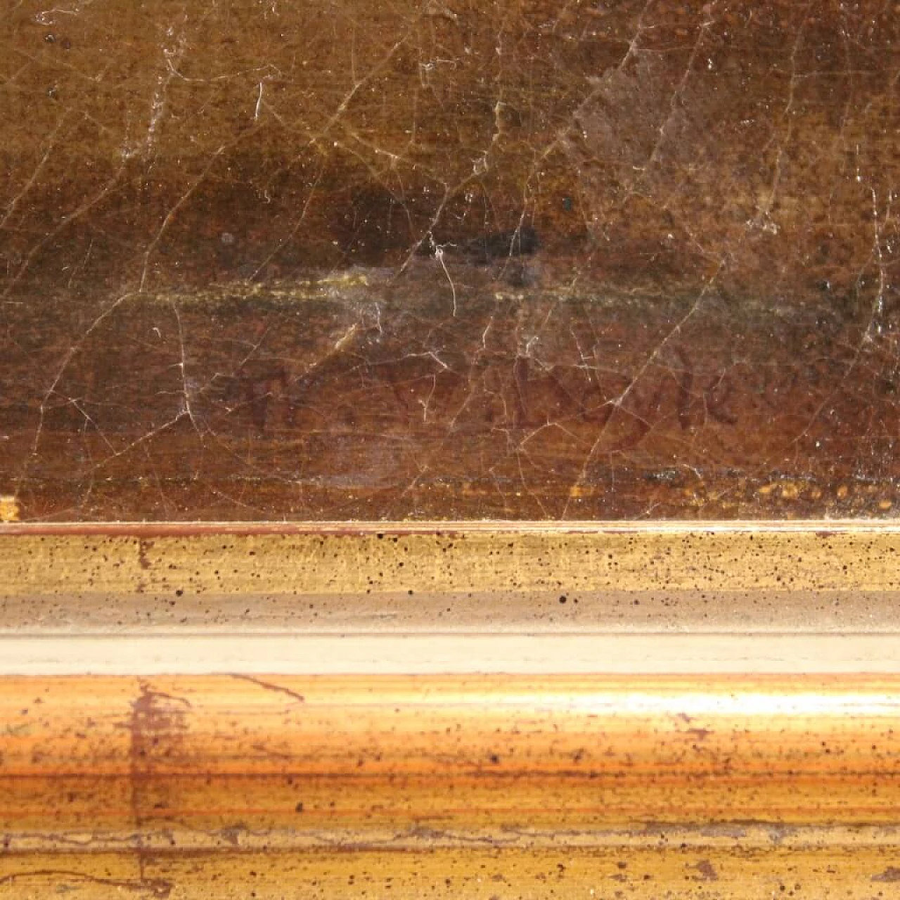 Paesaggio di campagna con casolare, olio su tela, 1854 1333382