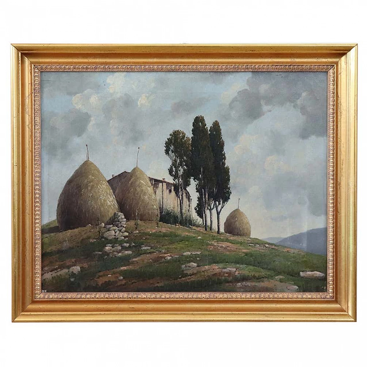 Campagna toscana, dipinto olio su tela firmato 1333953
