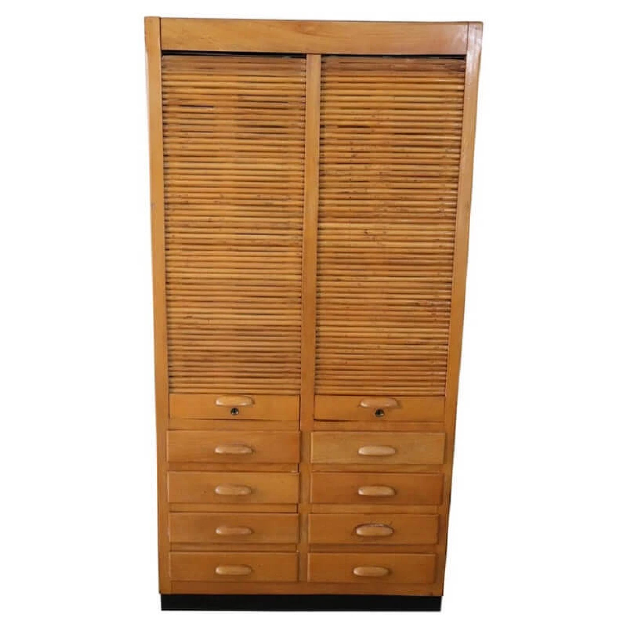 Large beech shutter cabinet, 1940s 1334016