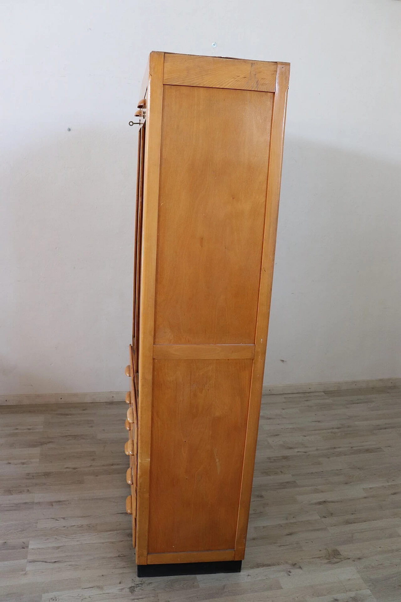 Large beech shutter cabinet, 1940s 1334026