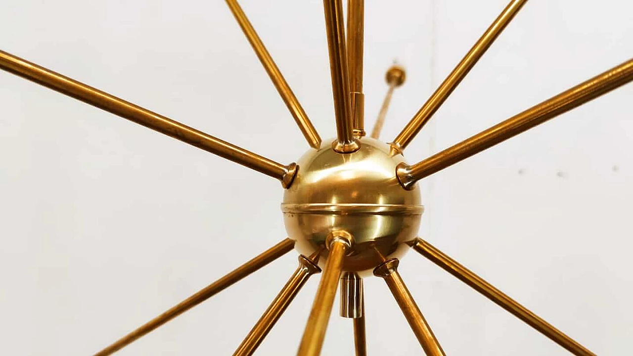 Lampadario Sputnik a 12 luci di Stilnovo, anni '60 1334094
