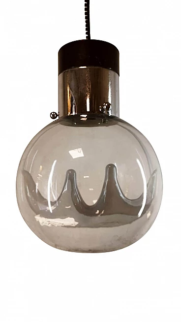 Membrane chandelier by Toni Zuccheri for Venini, 1960s