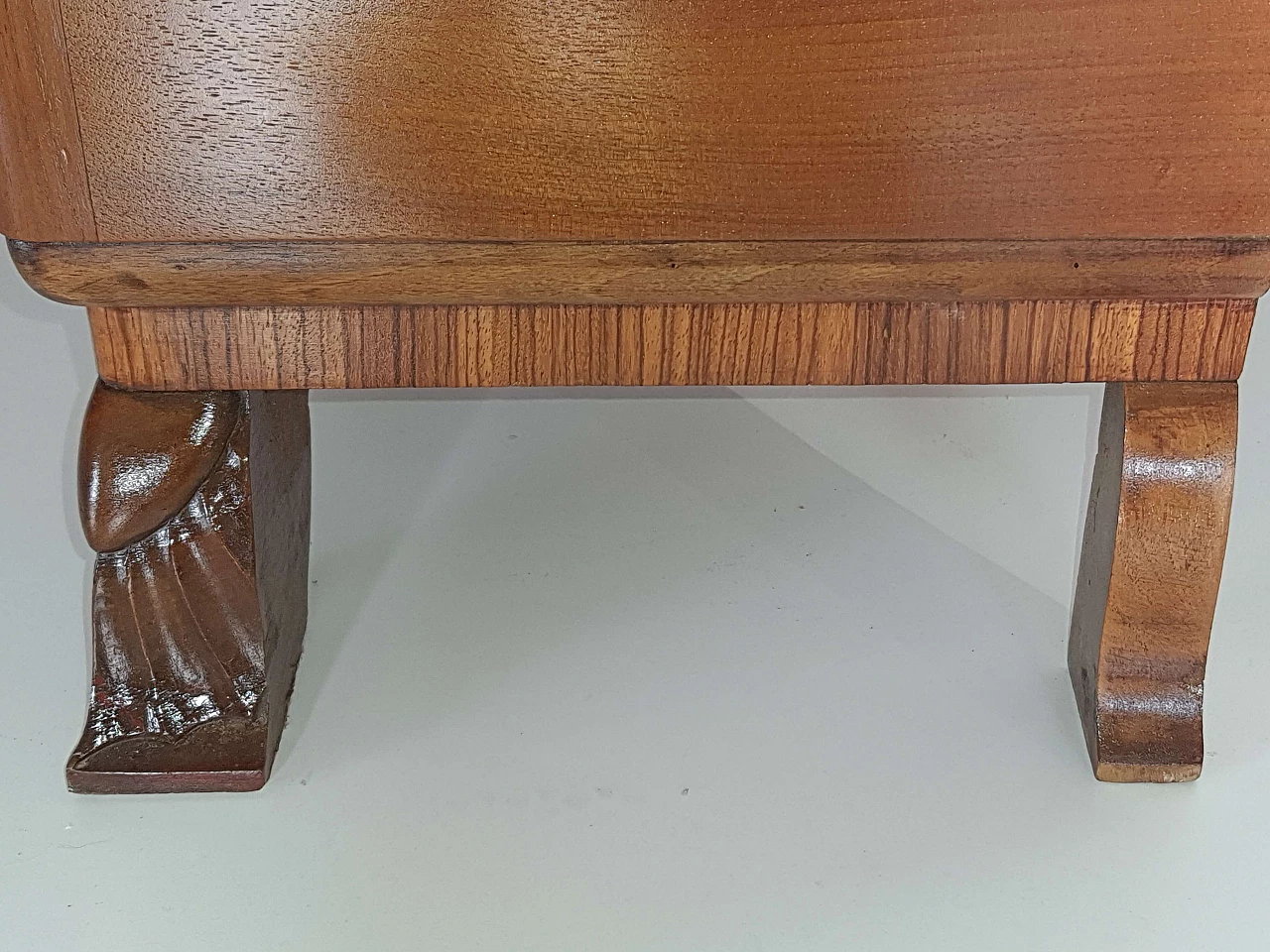 Pair of Art Deco nightstands in zebrano, 1930s 1334769