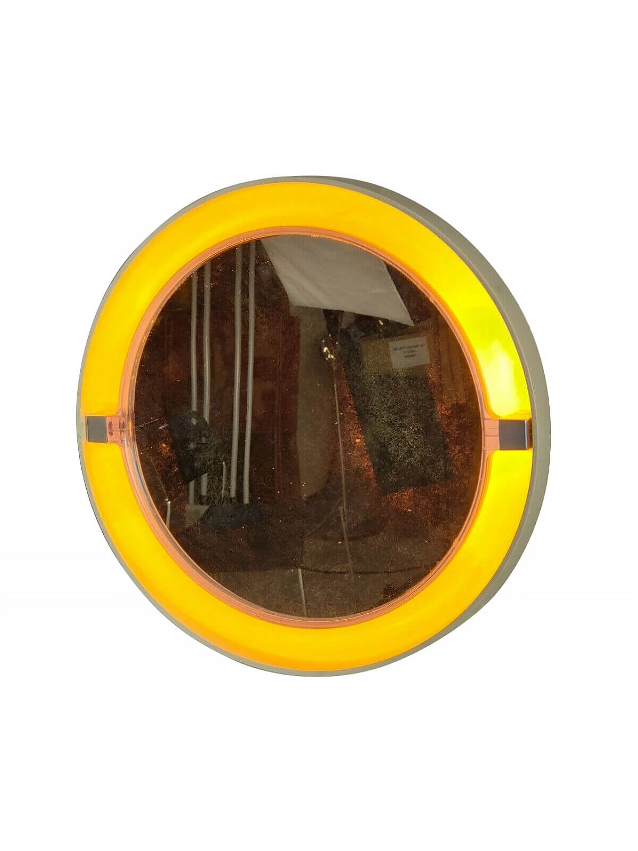 A41 backlit tilting mirror in plastic and glass by Allibert, 70s | intOndo