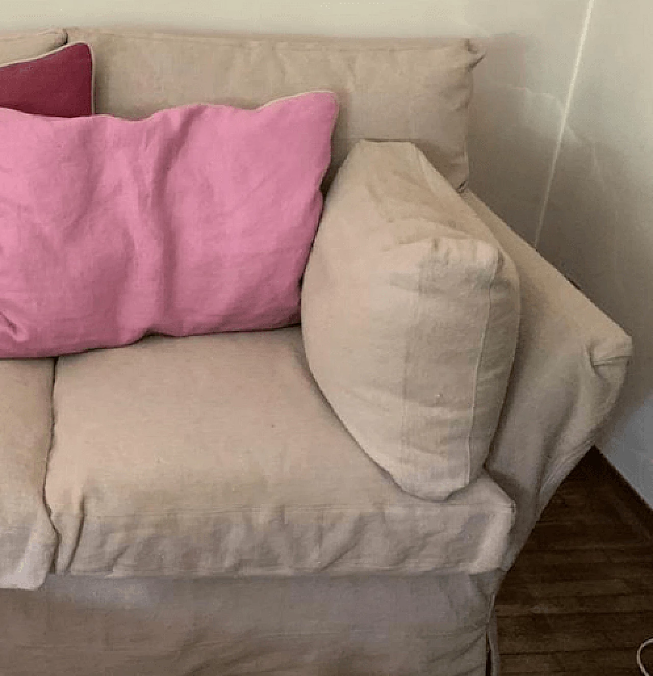 Divano in lino a 2 posti, inizio '900 1337644