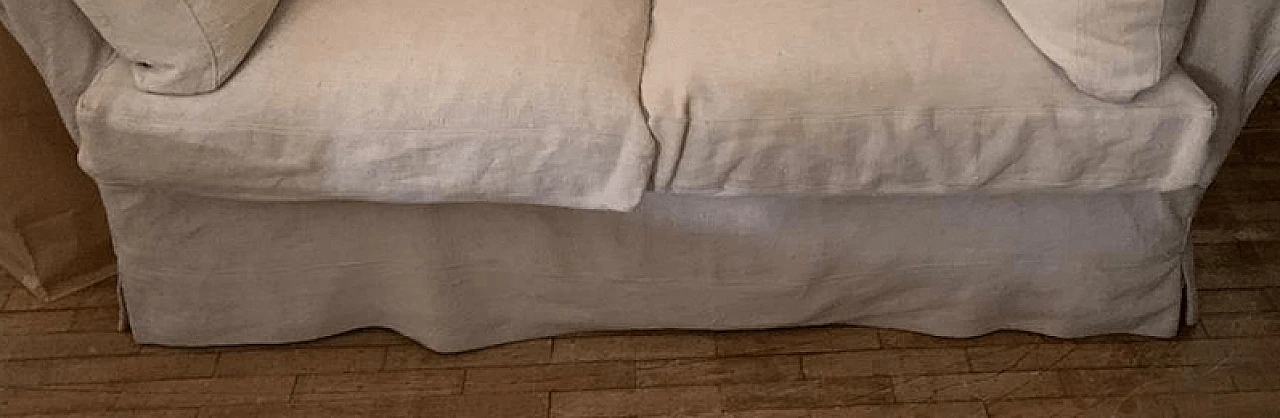 Divano in lino a 2 posti, inizio '900 1337645