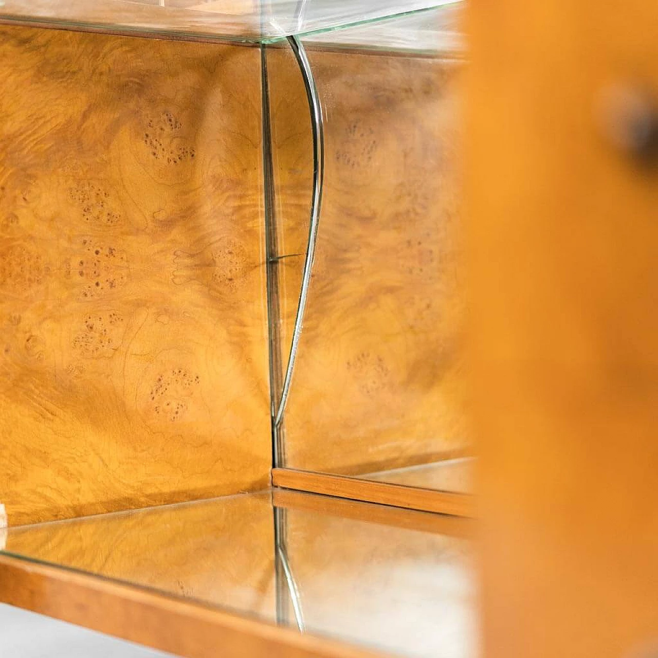 Wooden chest of drawers with mirror, 1940s 1337673