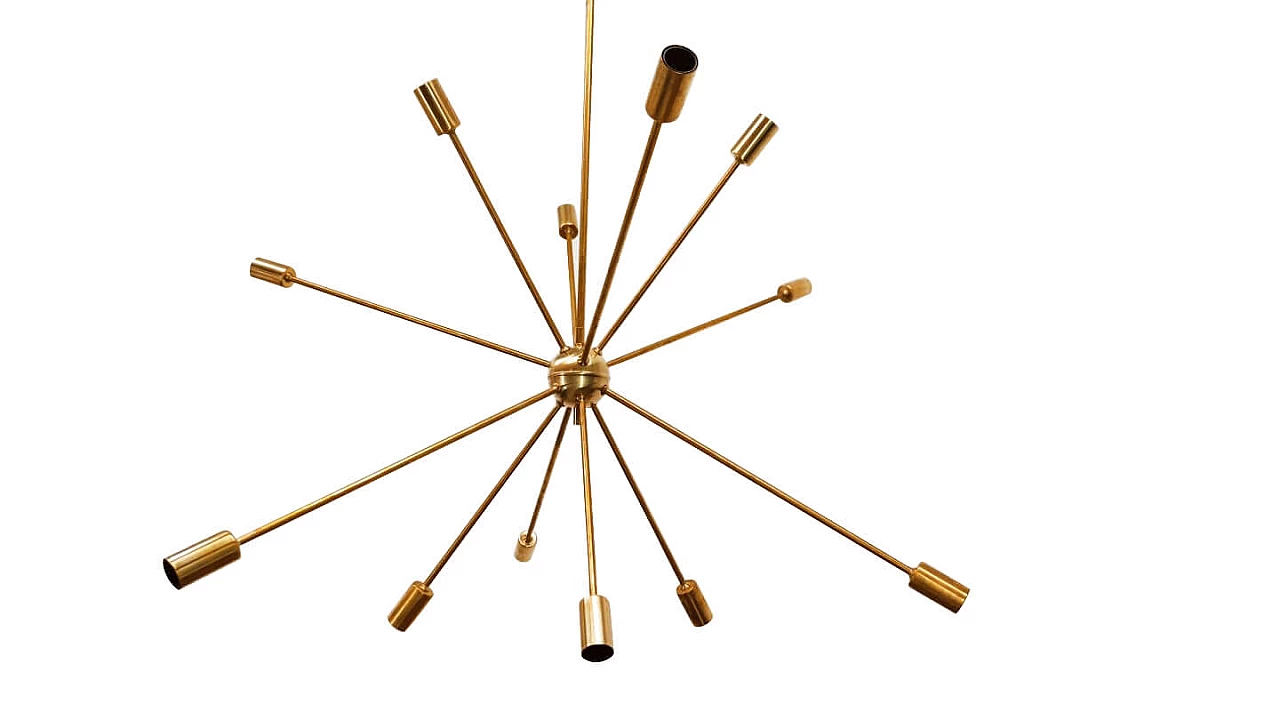 Lampadario Sputnik a 12 luci di Stilnovo, anni '60 1337743