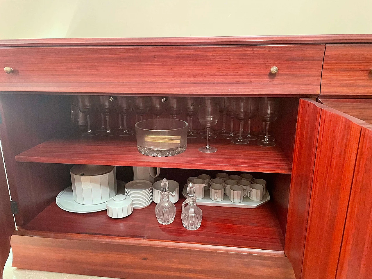 Sideboard in Padouk wood by Luciano Frigerio, 1970s 1339393