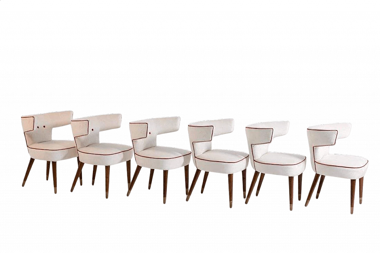 Set of 6 chairs 538 by Gio Ponti and Nino Zoncada for Cassina, 50s 1340276