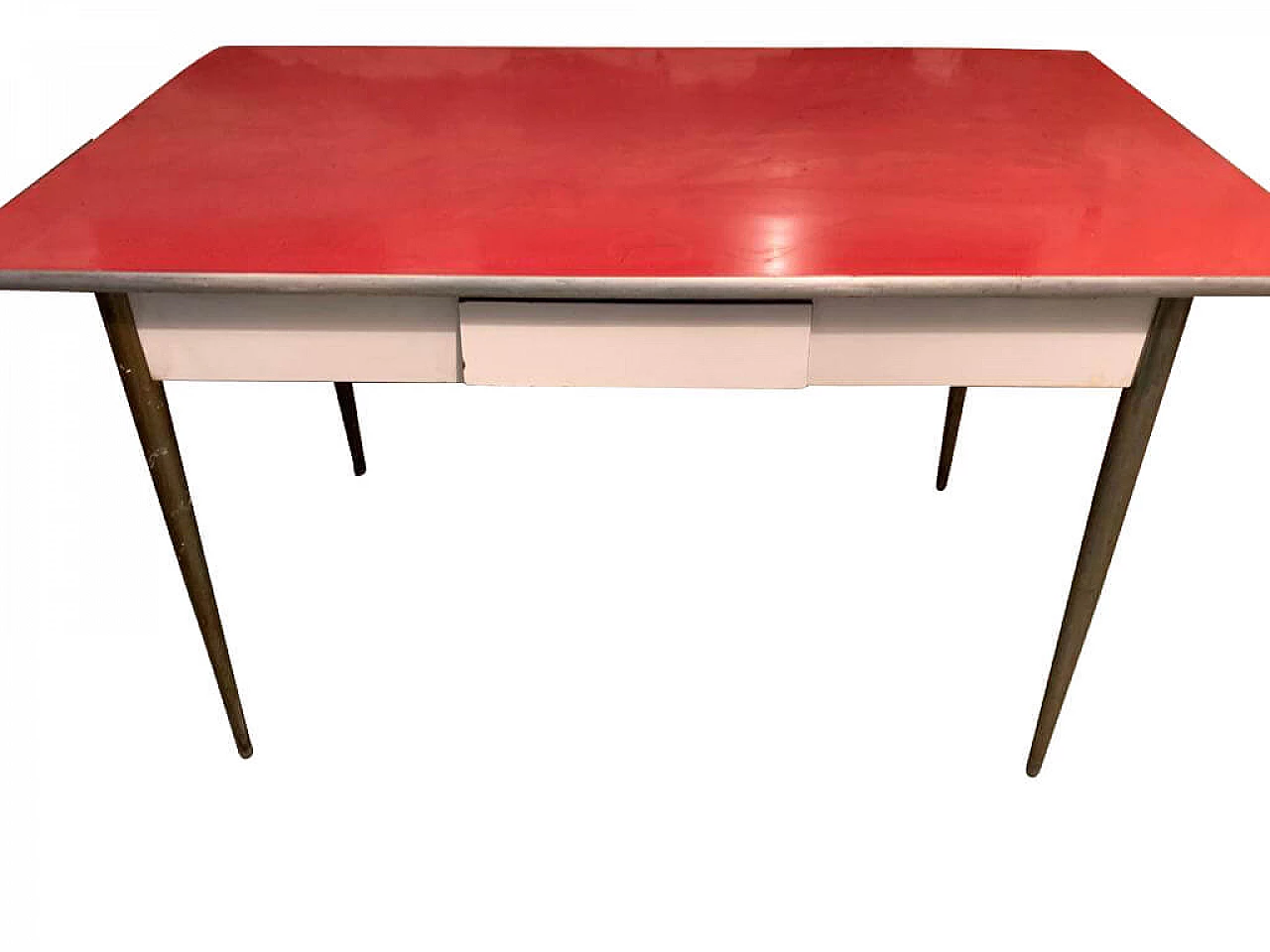 Kitchen table with built-in chopping board and rolling pin, 1950s 1340280