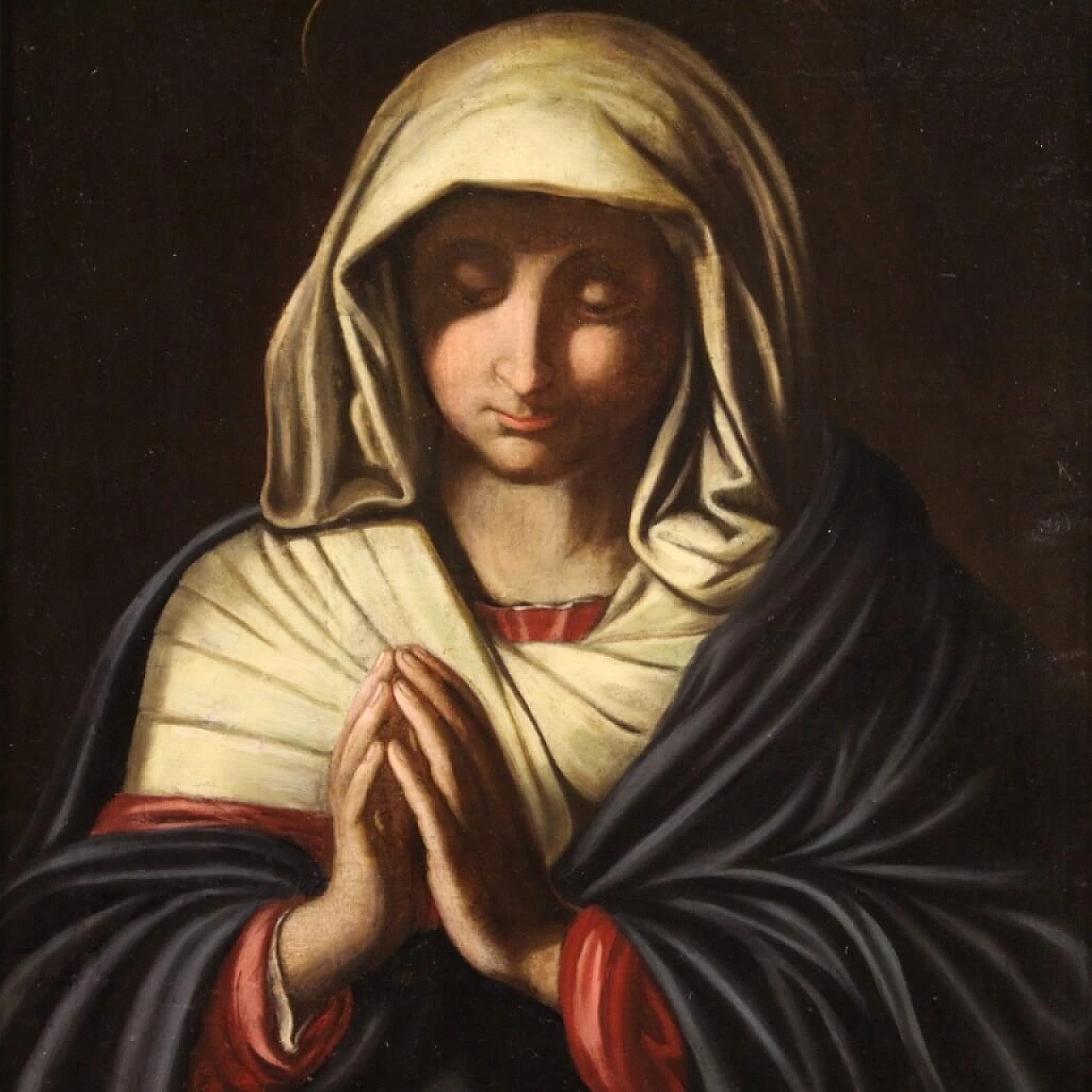 Da Sassoferrato, Madonna in preghiera, olio su tela, fine '600 1341048