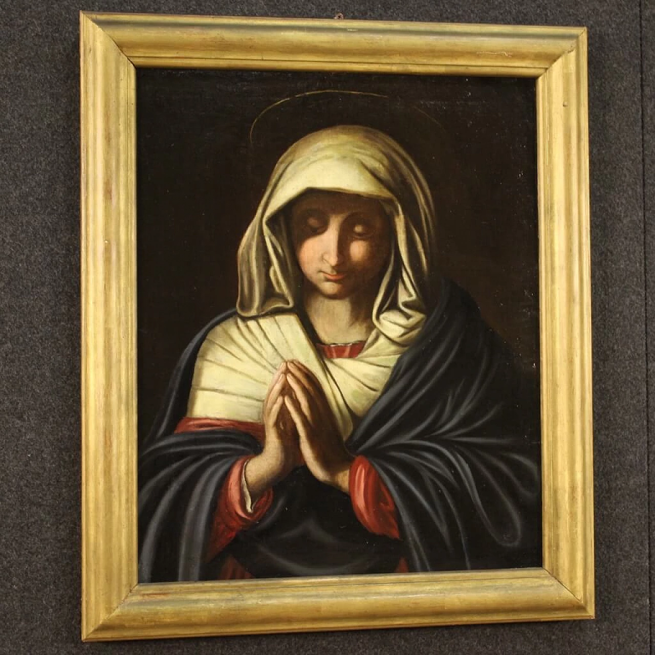 Da Sassoferrato, Madonna in preghiera, olio su tela, fine '600 1341055