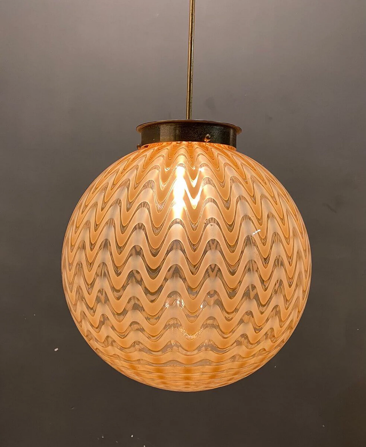 Sfera chandelier by Ludovico Diaz De Santillana for Venini, 1960s 1341074