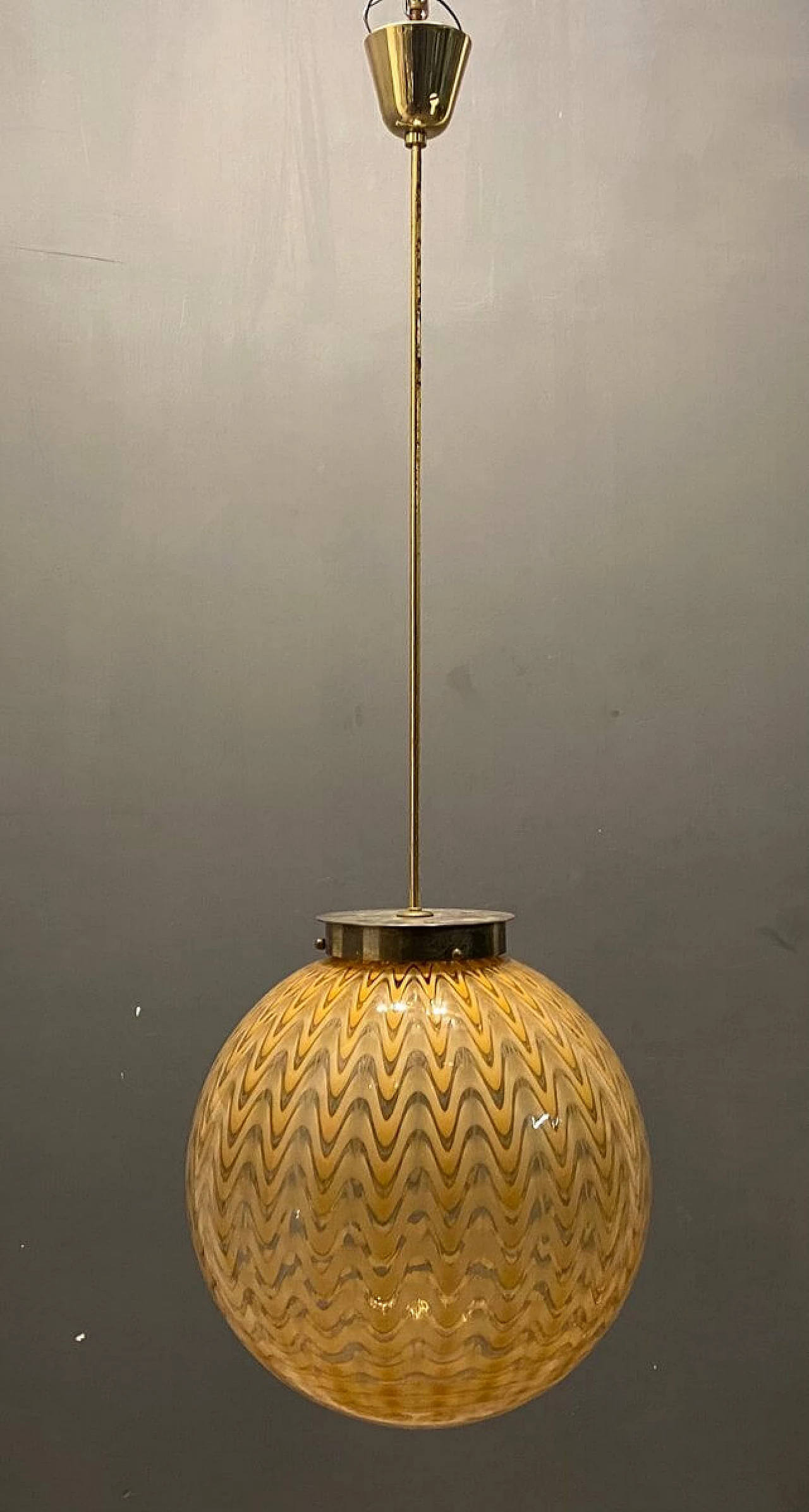 Sfera chandelier by Ludovico Diaz De Santillana for Venini, 1960s 1341075