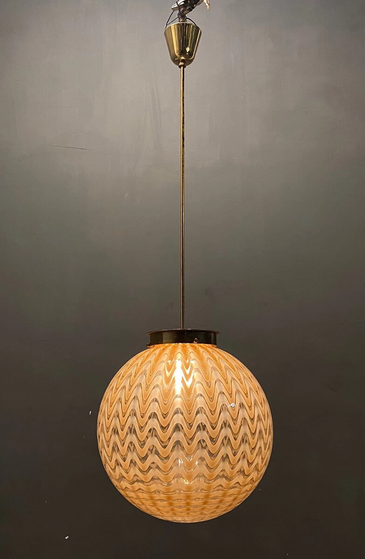 Sfera chandelier by Ludovico Diaz De Santillana for Venini, 1960s 1341076