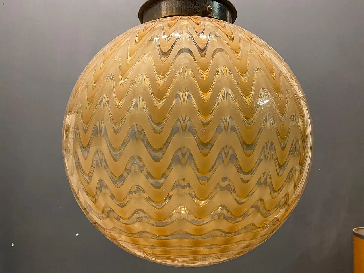 Sfera chandelier by Ludovico Diaz De Santillana for Venini, 1960s 1341078