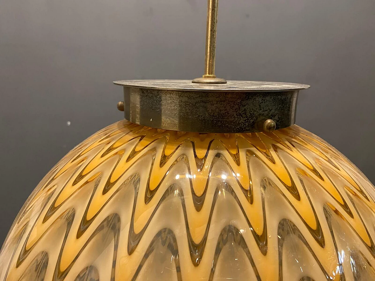 Sfera chandelier by Ludovico Diaz De Santillana for Venini, 1960s 1341079