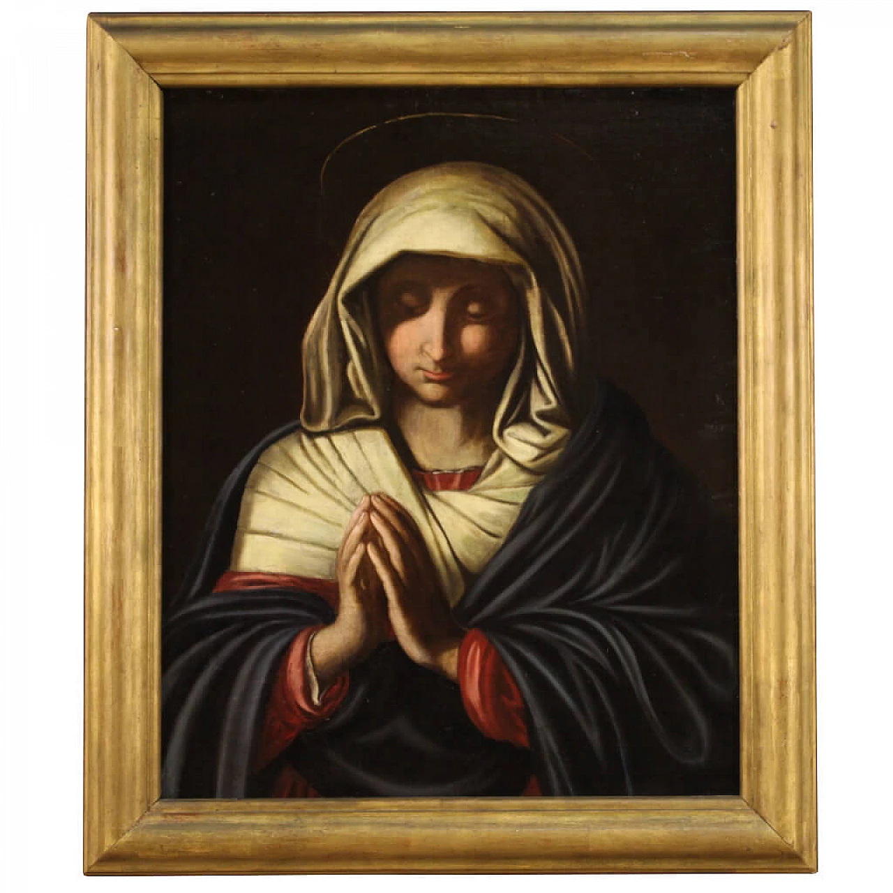 Da Sassoferrato, Madonna in preghiera, olio su tela, fine '600 1341081