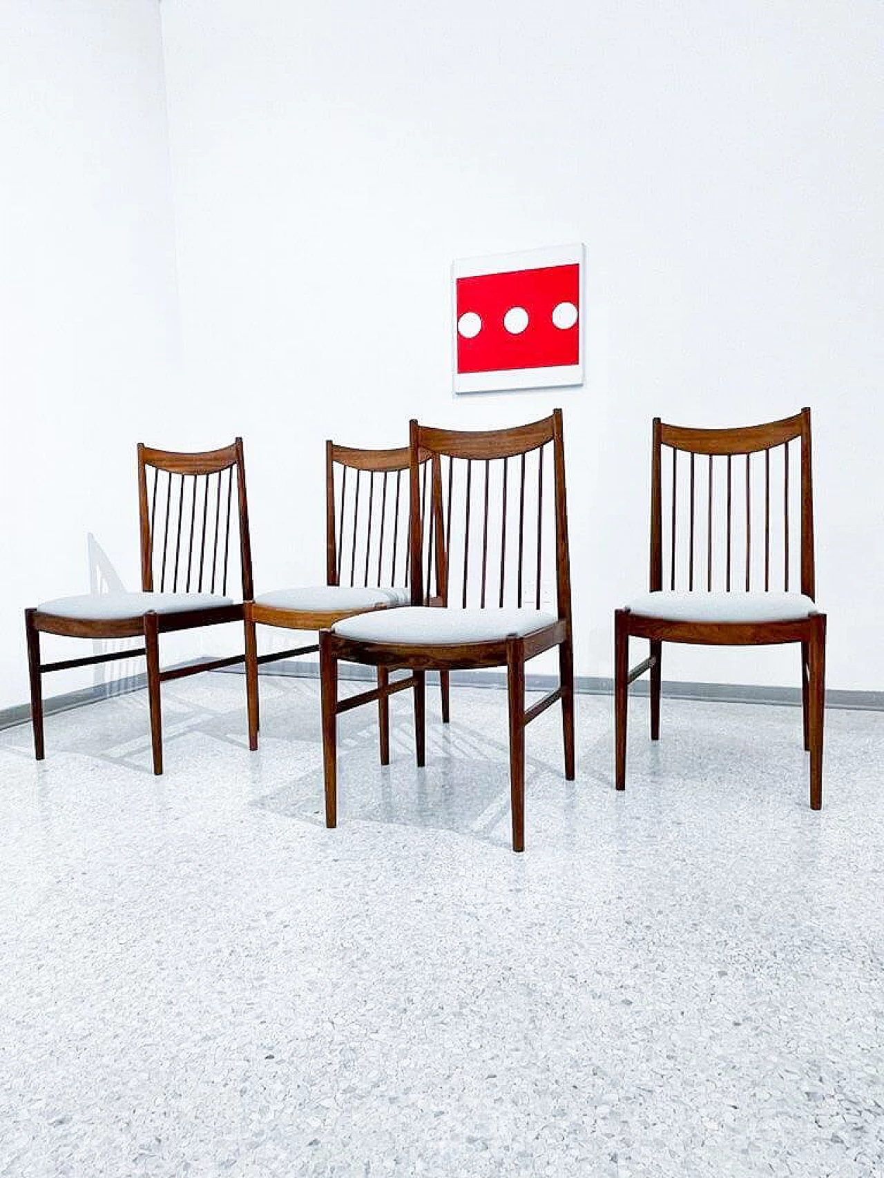 4 Danish rosewood chairs by Arne Vodder, 1960s 1341091