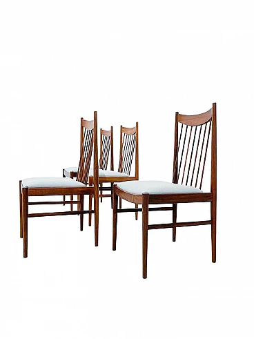 4 Danish rosewood chairs by Arne Vodder, 1960s