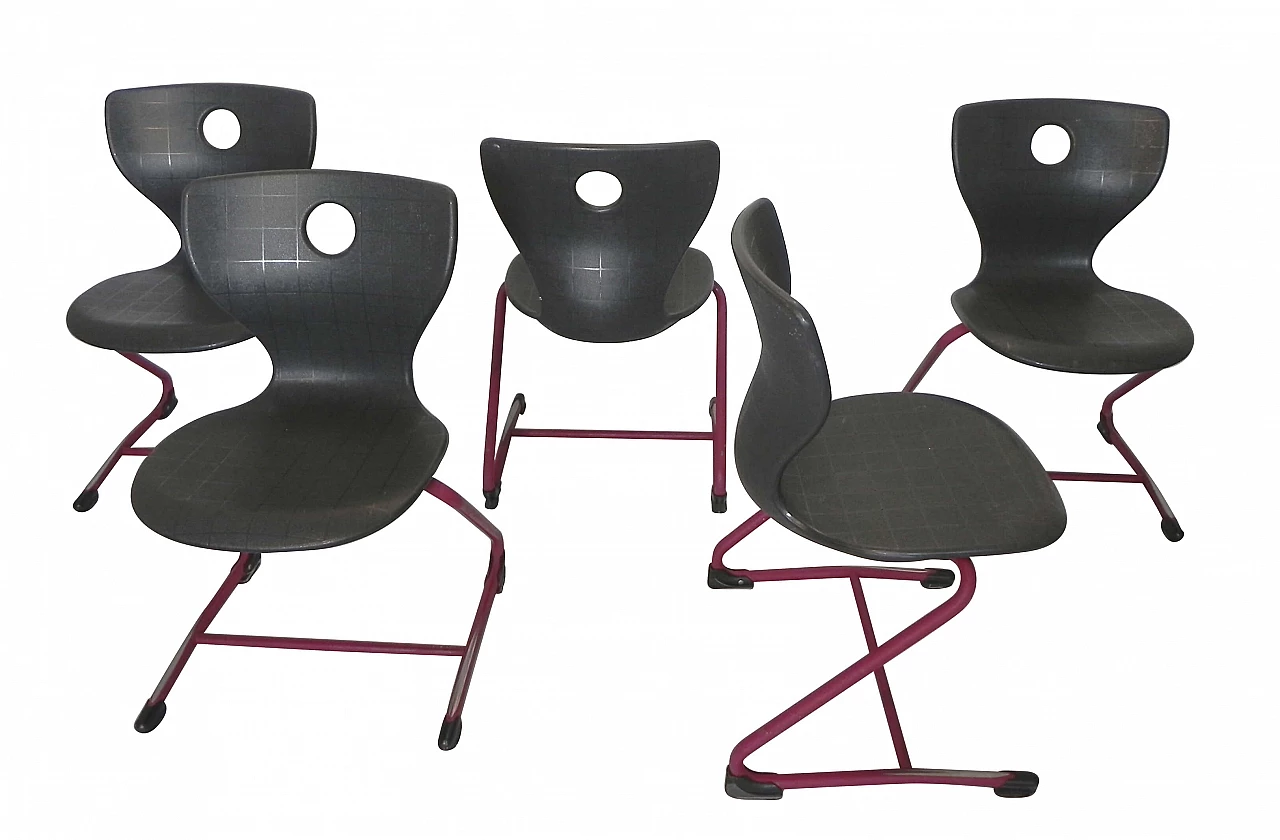 3 Pantoswing Lupo children's chairs by Verner Panton, 1990s 1341108