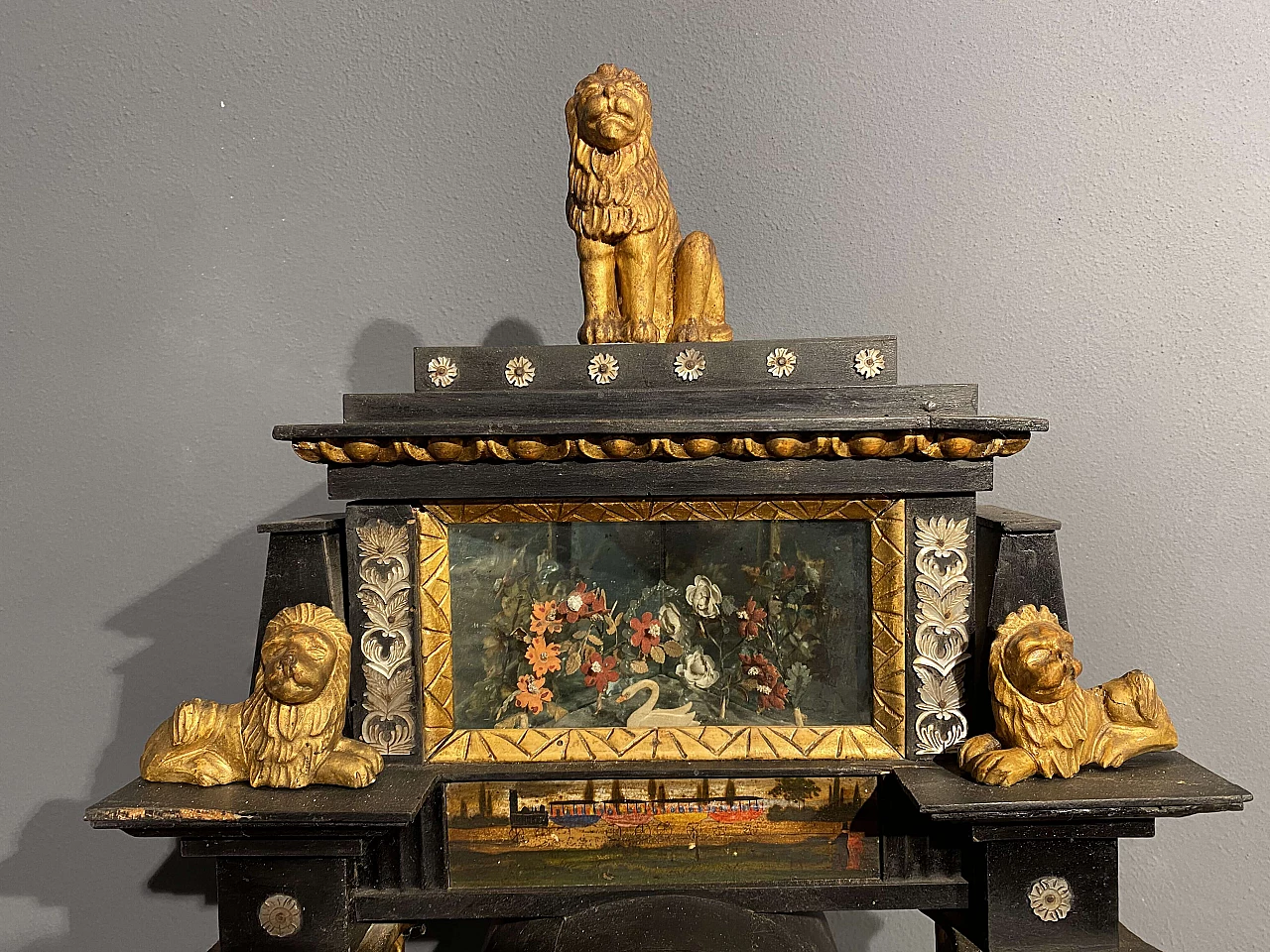 Directory clock with alabaster columns, '700 1341835