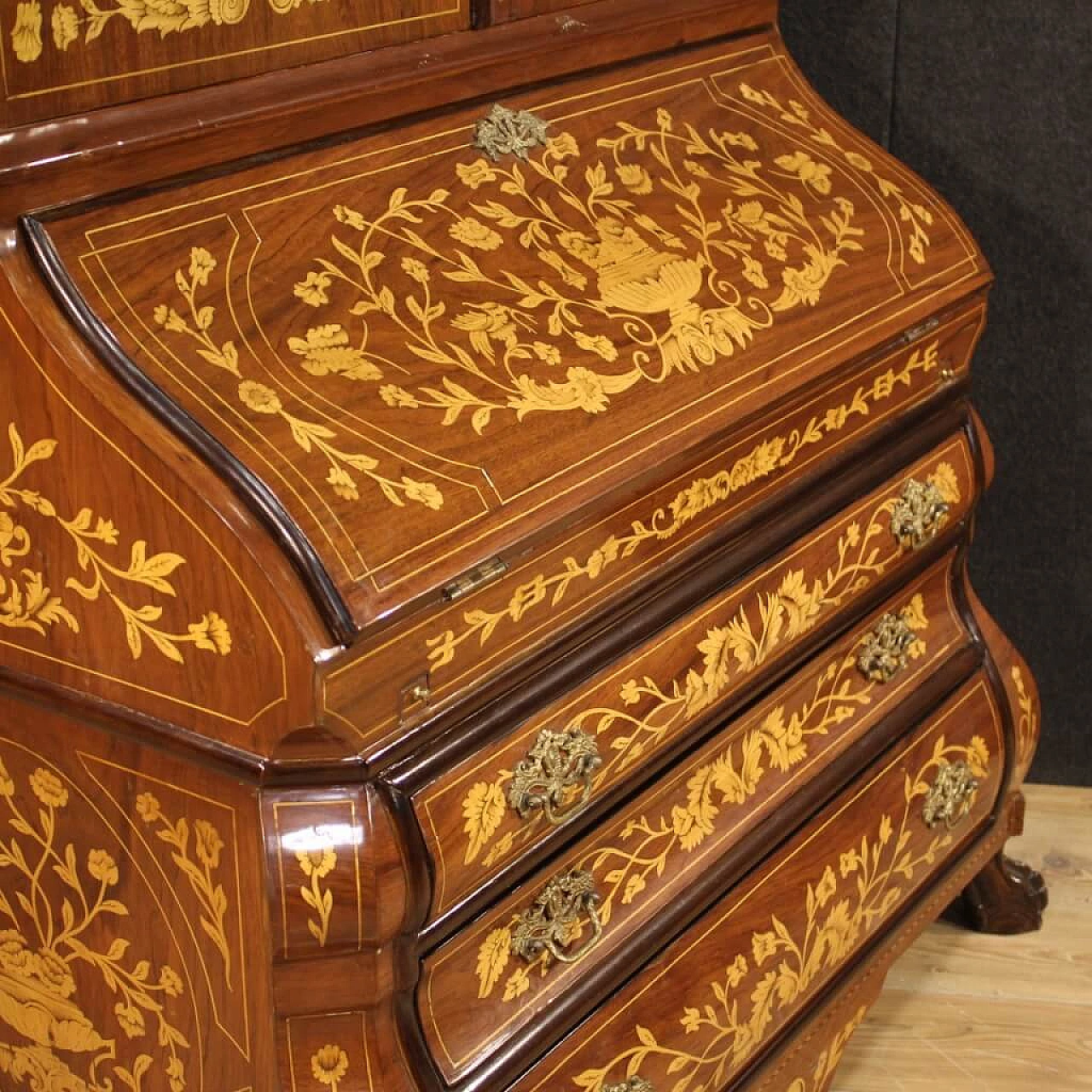 Trumeau olandese in legno intarsiato 1342148