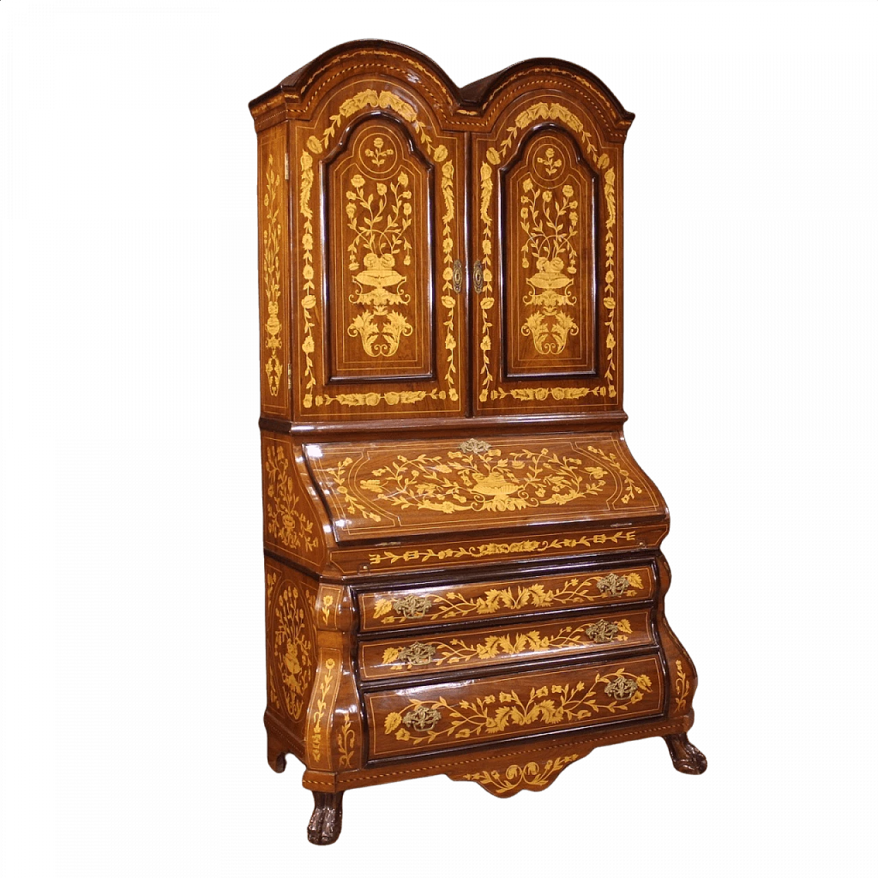 Trumeau olandese in legno intarsiato 1342249
