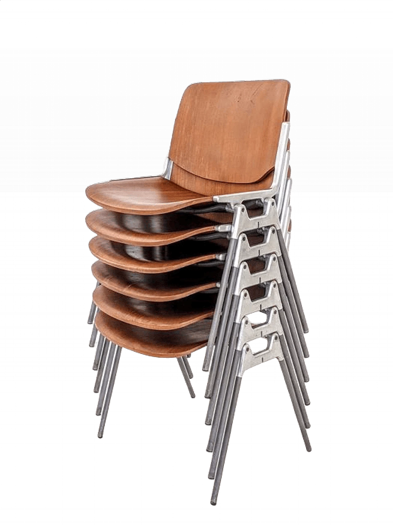 6 Chairs DSC 106 by Giancarlo Piretti for Anonima Castelli, 1960s 1342796