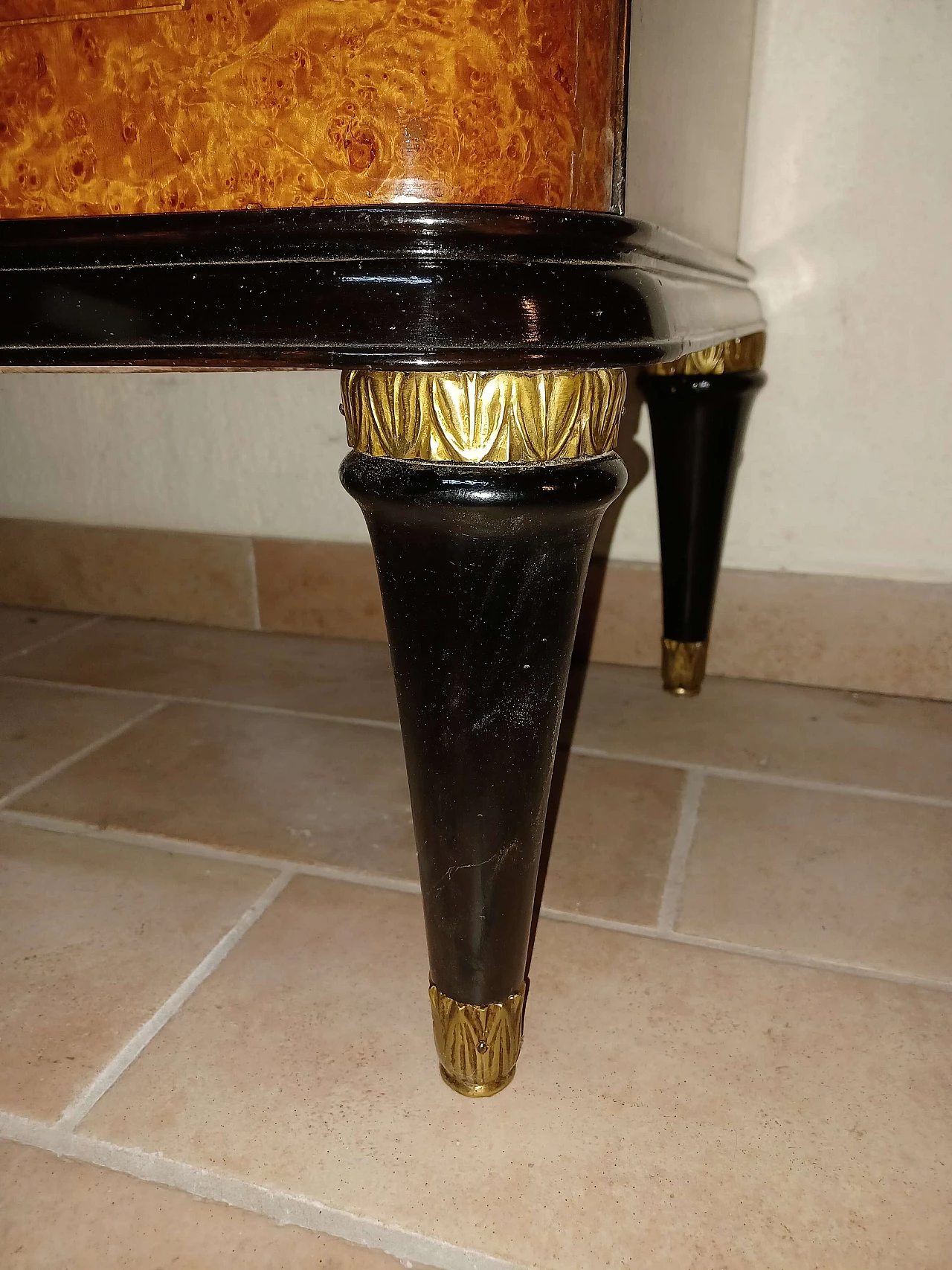 Cassettone Art Déco con 6 cassetti, anni '30 1343164