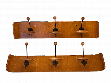 Pair of coat-hangers by Fratelli Reguitti, 1960s