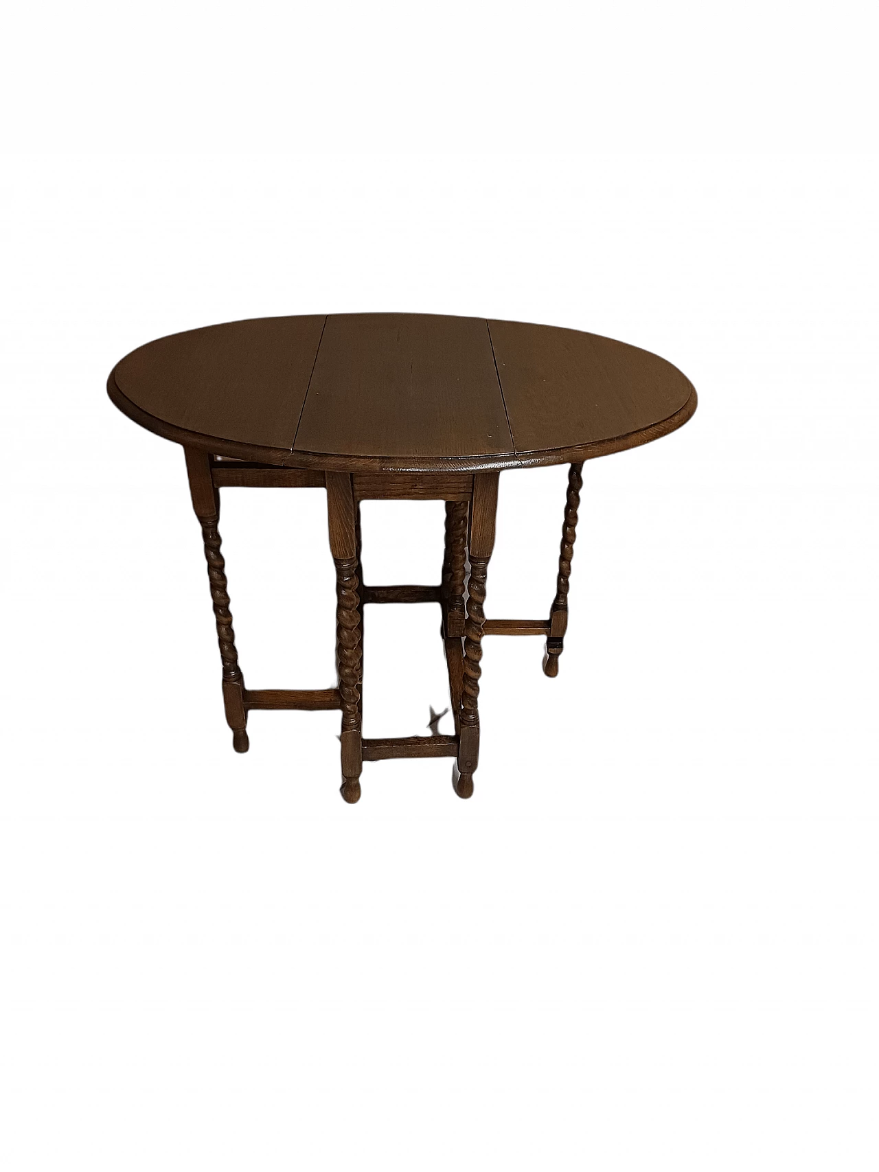 English folding oak coffee table, late 19th century 1343241