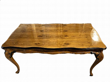 Chippendale table with walnut-root top, early 20th century