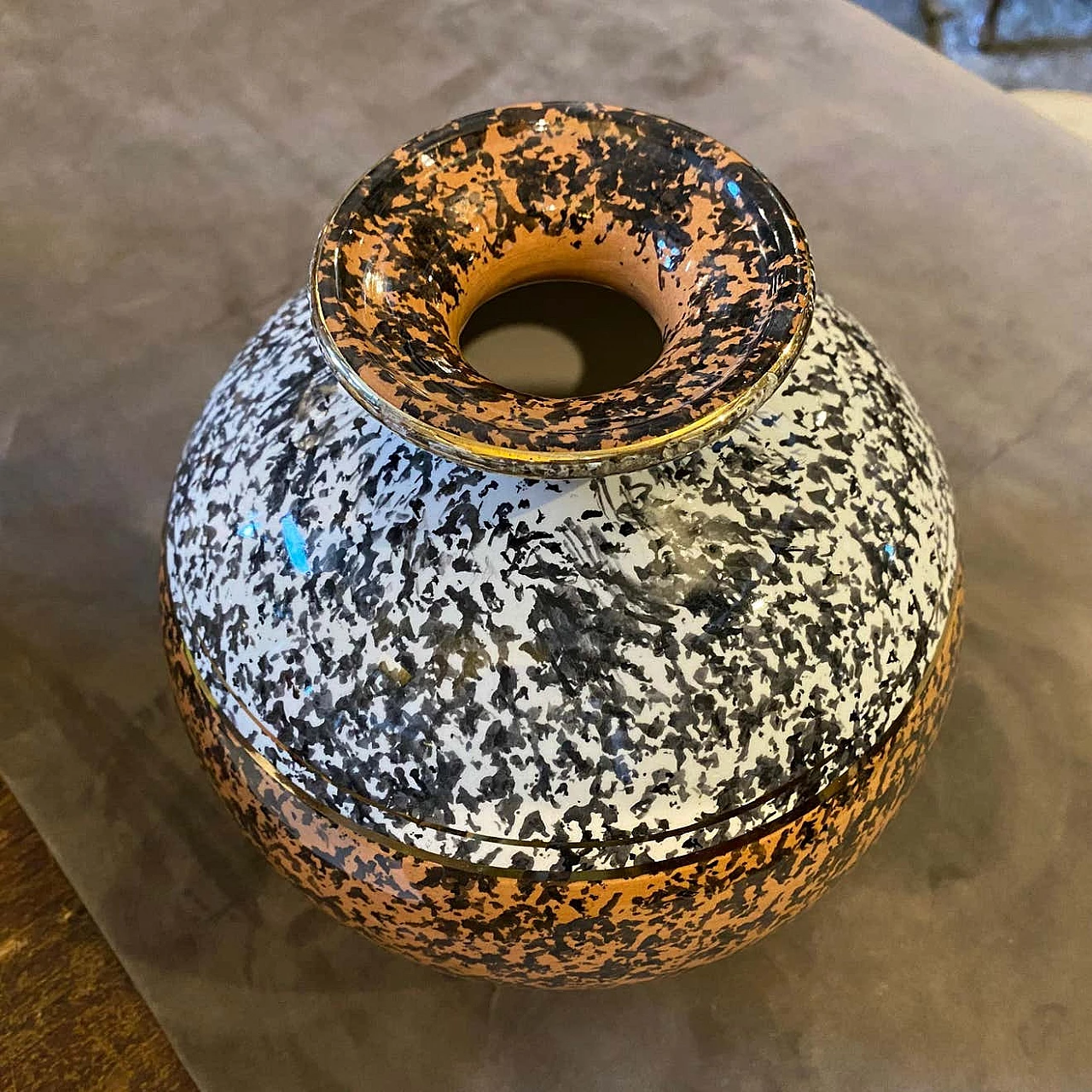 Vaso in ceramica, anni '70 1343449