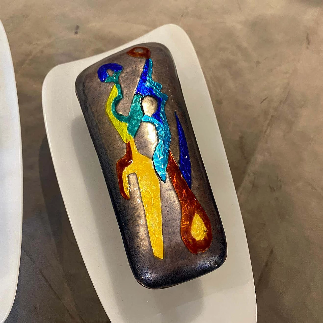 Coppia di appliques in plexiglass, rame e ottone di Paolo De Poli, anni '60 1343457