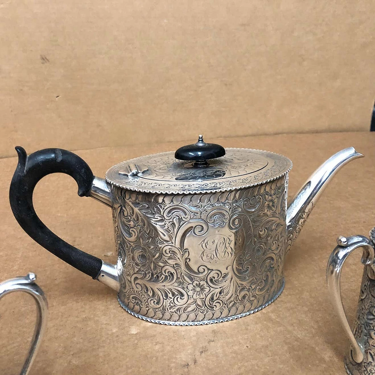 Victorian tea set in silver plated, 19th century 1343487