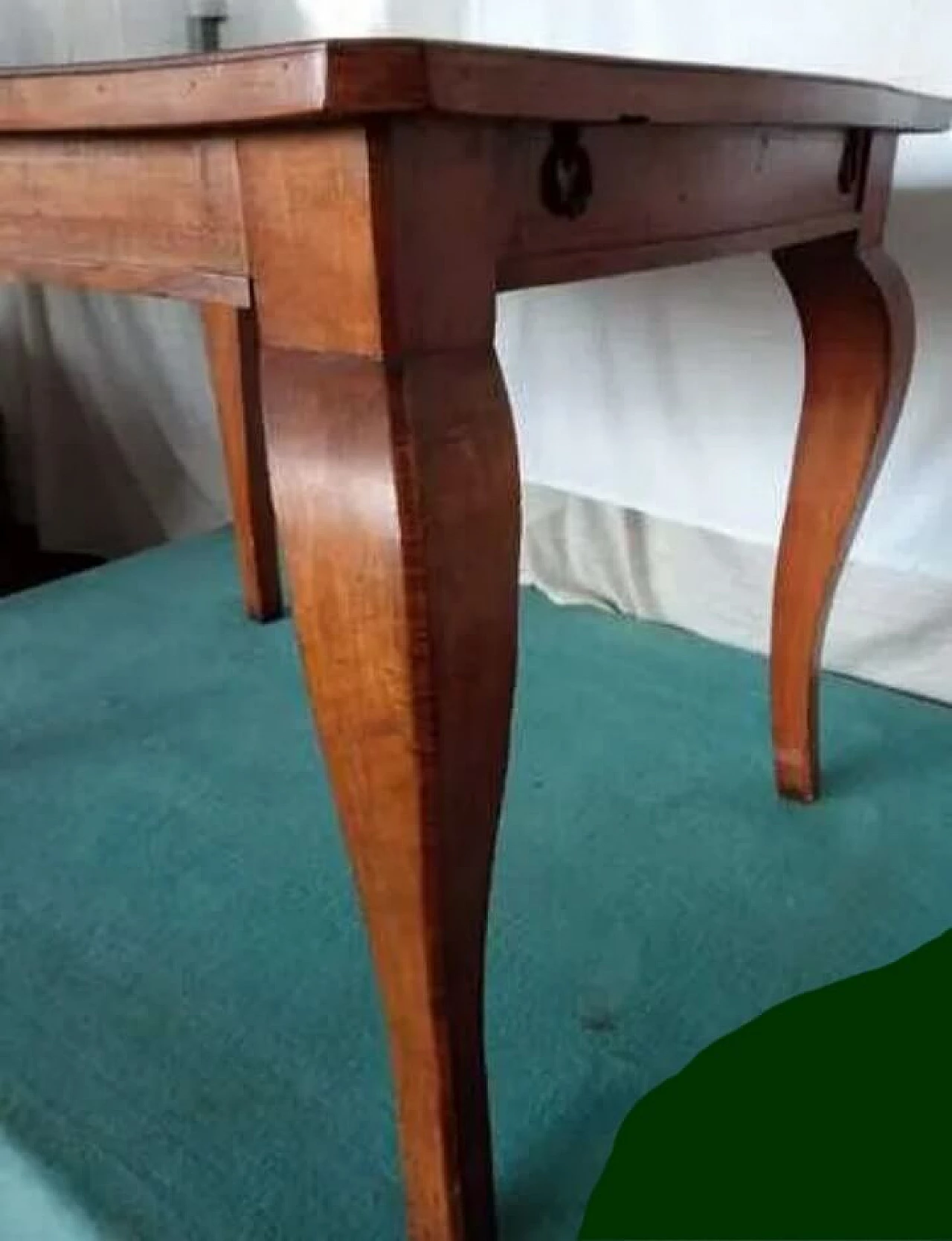 Extending solid wood table, early 20th century 1343512