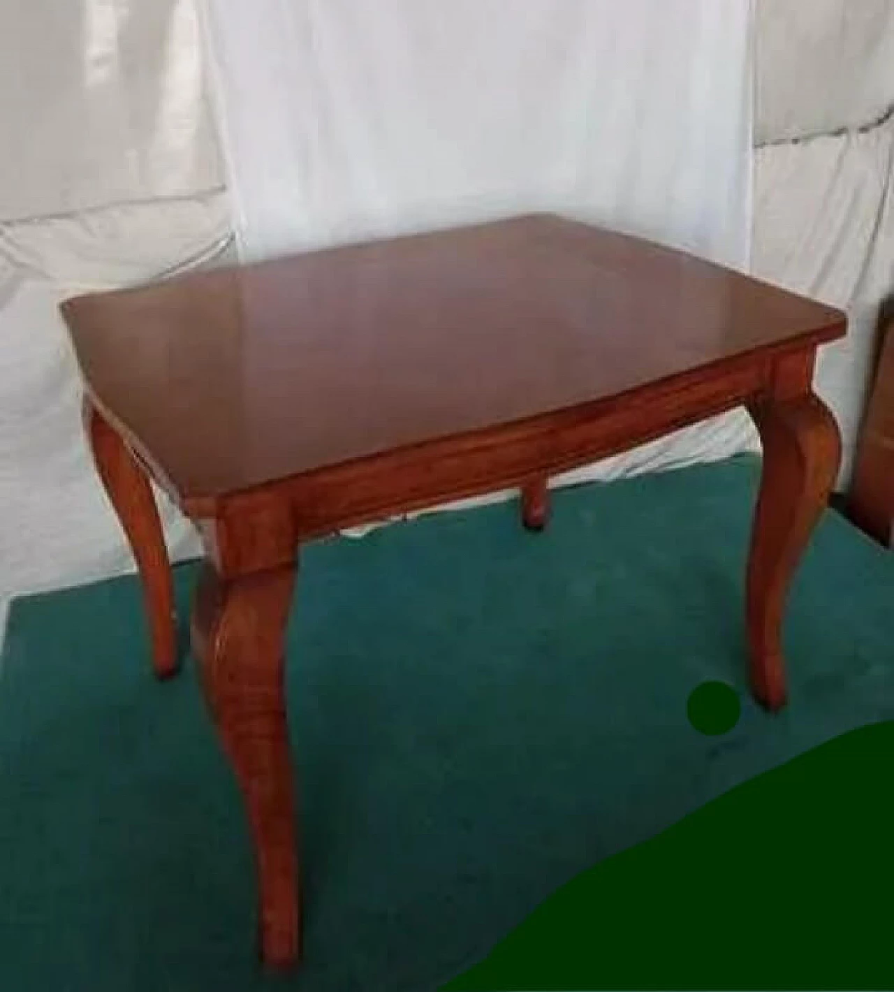 Tavolo allungabile in legno massello, inizio '900 1343514