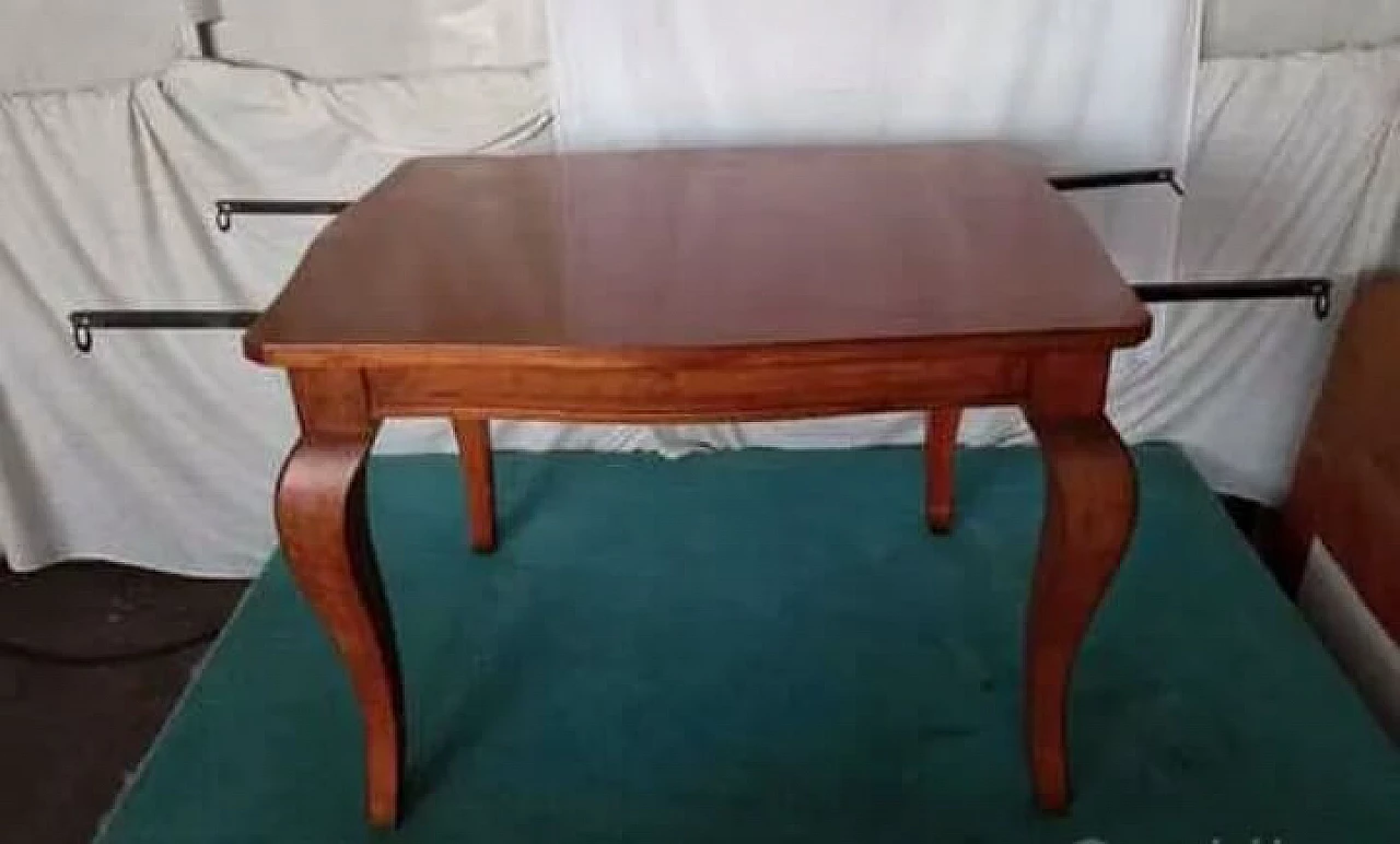 Extending solid wood table, early 20th century 1343515