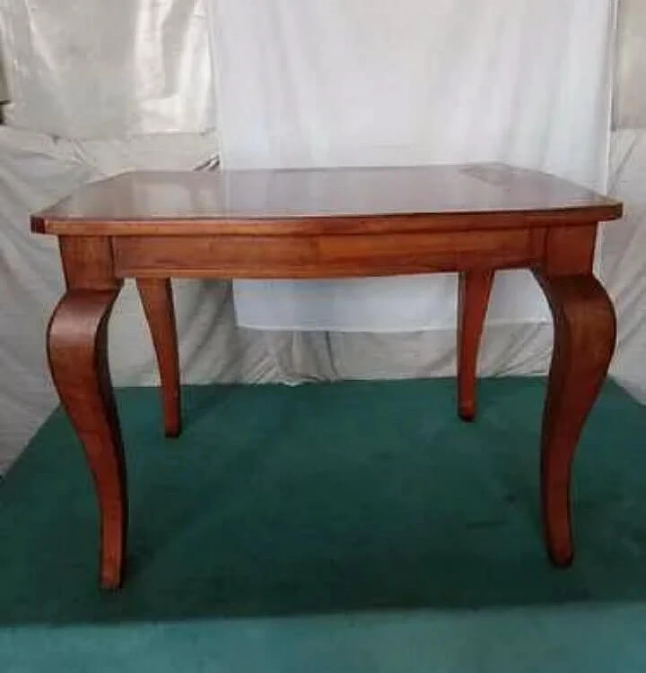 Extending solid wood table, early 20th century 1343516