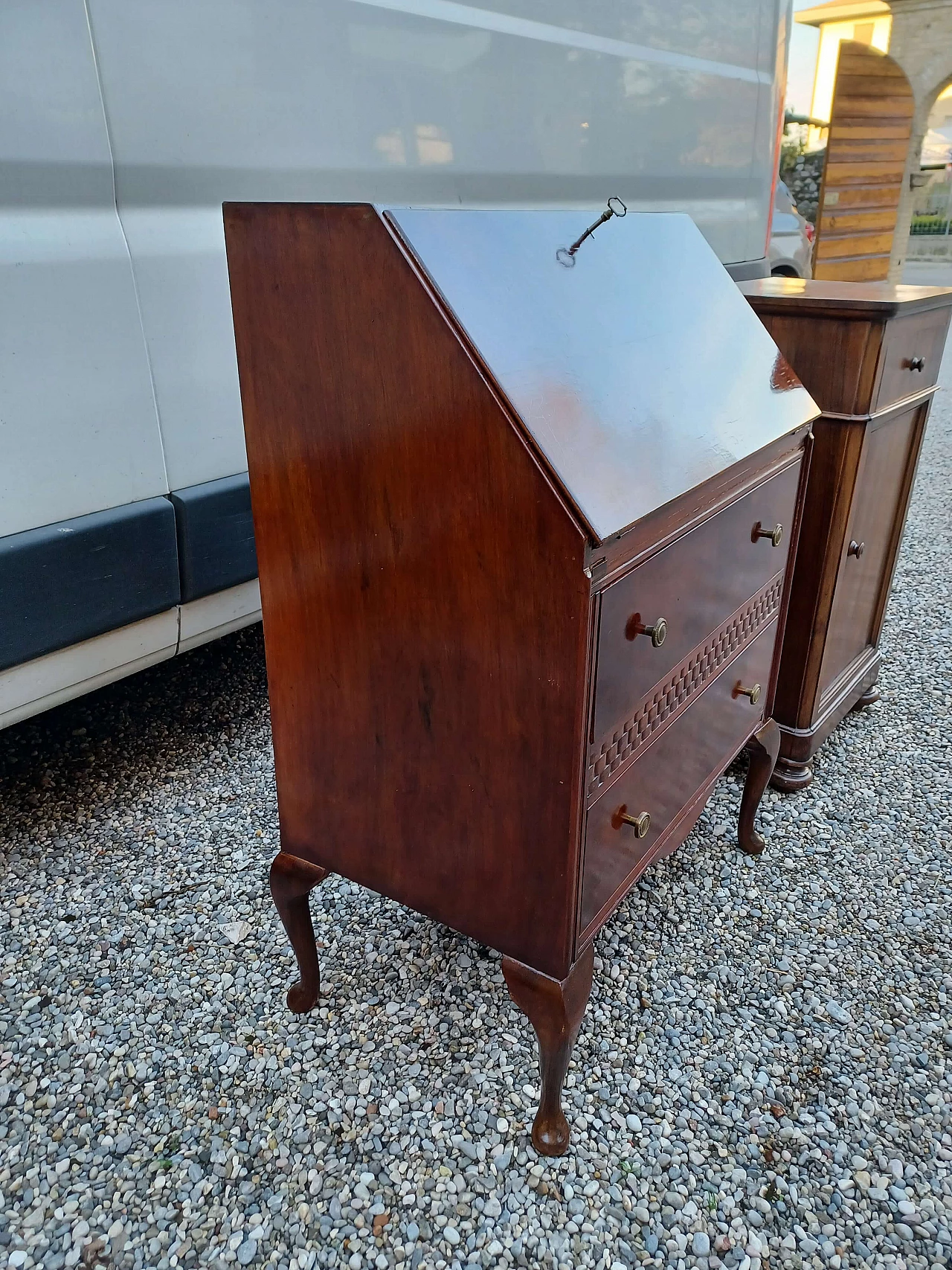 English mahogany flap cabinet, 1940s 1343519