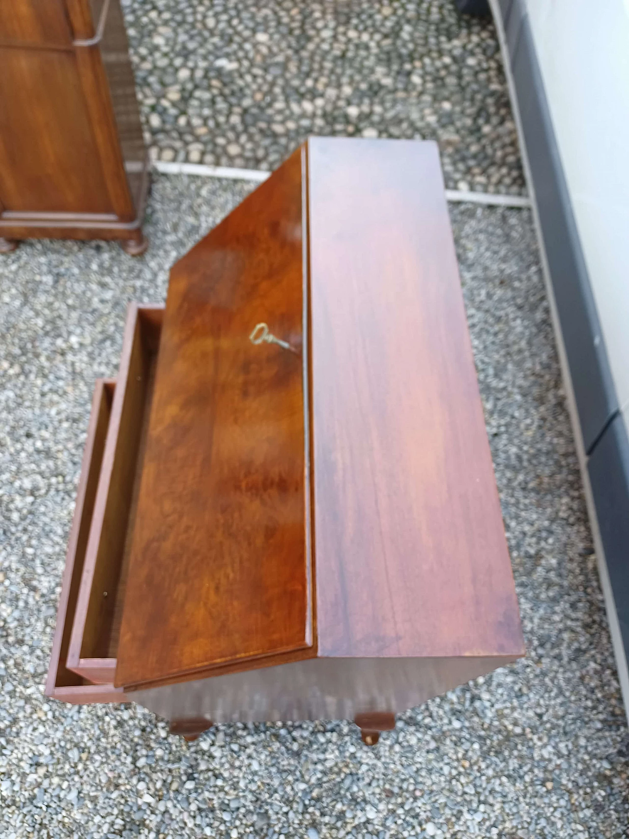 English mahogany flap cabinet, 1940s 1343520