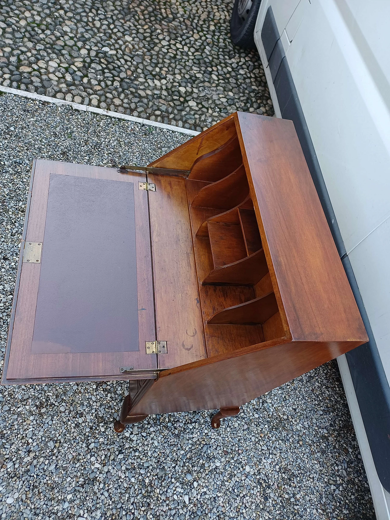 English mahogany flap cabinet, 1940s 1343523