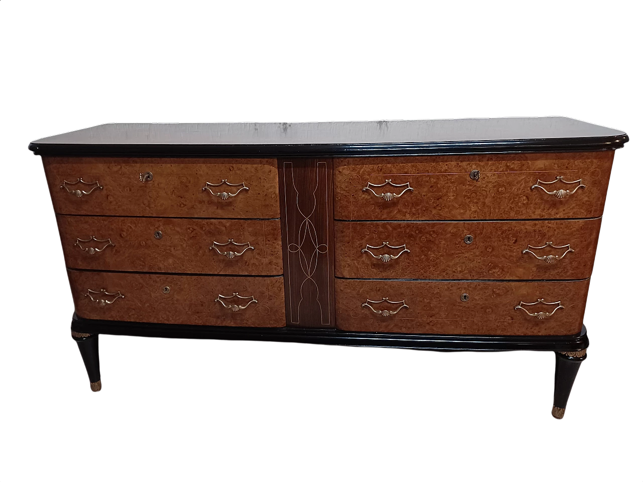 Art Deco chest of drawers with 6 drawers, 1930s 1344123