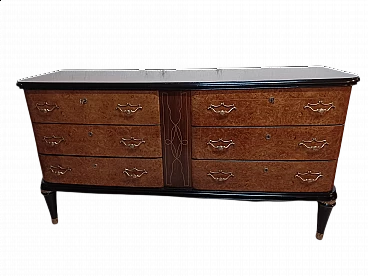 Art Deco chest of drawers with 6 drawers, 1930s