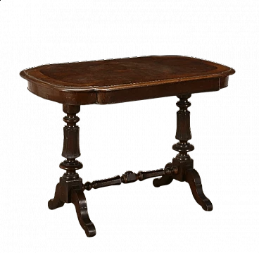 Small table with walnut-root top, 19th century