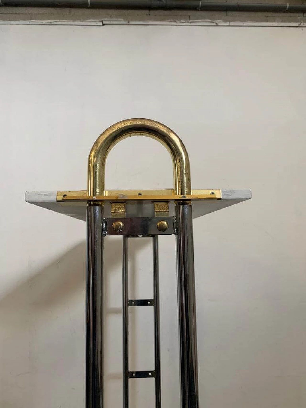 Steel and brass coat rack, 1970s 1344166