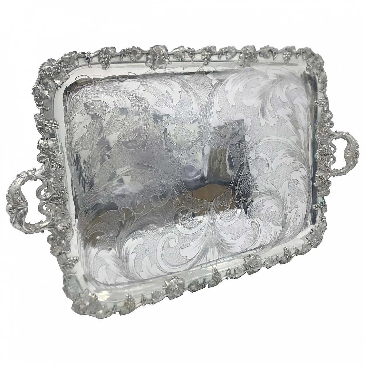 Vassoio georgiano in Old Sheffield Plate, '800 1344350